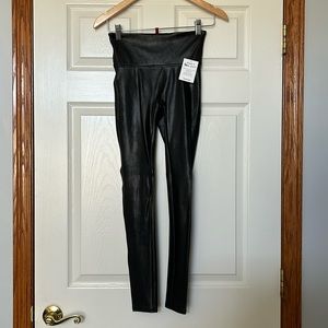 Spanx Faux Leather Leggings Small NWT